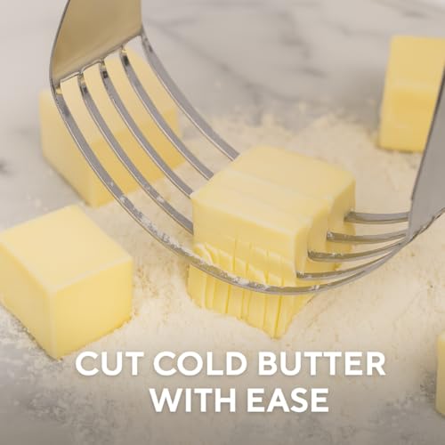Mrs. Anderson’s Baking Pastry Dough Blender, Stainless Steel, 5-Blade Design - style: Bladed Pastry Blender, Stainless Steel