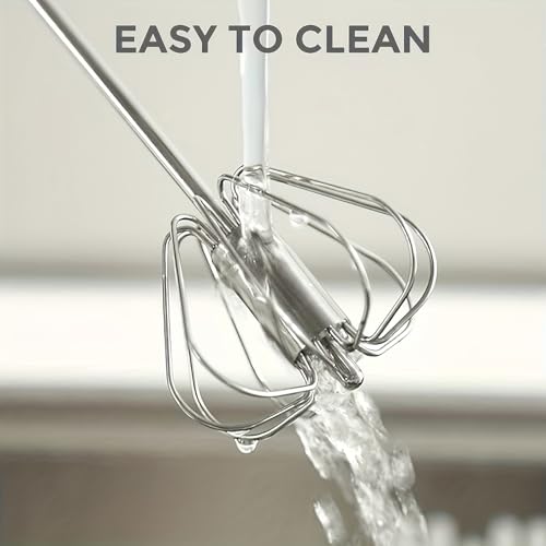 1pc Wireless Handheld Mixer - 4-Speed Metal Egg Beater | Suitable for Baking and Cooking Portable for Cream Pastry and Yolk Mixing Ergonomic Handle Durable Design