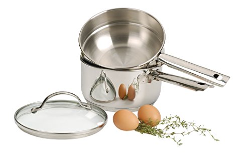 RSVP International TDB-2IN Induction Double Boiler, 2 Quart, Multi Color - size: 2 Quart Capacity