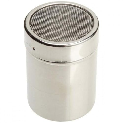 Ateco Stainless Steel Shaker, 4-ounce Capacity with Fine Mesh - size: 4-ounce, Fine Mesh