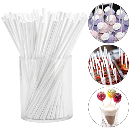 1000Pcs 6 Inch White Paper Lollipop Sticks, Paper Sucker Sticks, Cake Pop Stick for Cake Toppers, Chocolate,Cookie,Rainbow Candy - size: 6 Inch (1000 pieces)