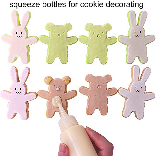 20 Pack 2-Ounce Plastic Squeeze Bottles with Measurement - size: 2 Ounces (Pack of 20)