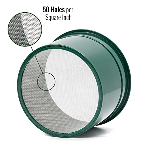ASR Outdoor 50 Mesh Gold Panning Sifting Classifier Screen Mini 6 Inch - size: 50 Holes per Square Inch