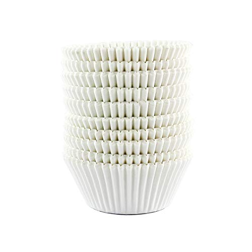 300 Count White Cupcake Liners Standard Paper Baking Cups - color: White