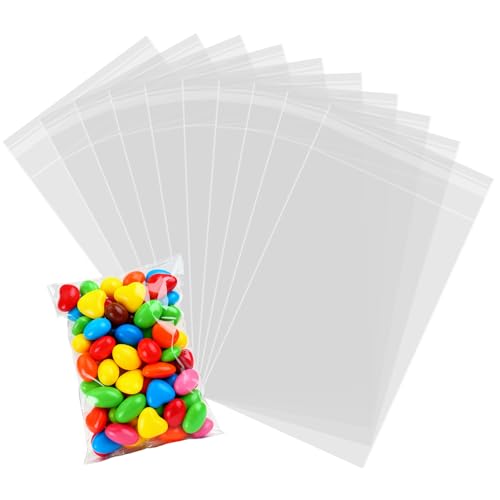200 Pcs Self Sealing Cellophane Bags, 2x3 Inches Cookie Bags, Resealable Cellophane Bags Self Adhesive for Bakery Cookies Candy Snack - size: 2'' x 3''
