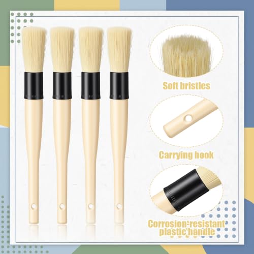 10 Pack Detailing Brushes, Parts Cleaning Brush Set for Auto Engine, Car Detailing, Wheels, Air Vents, Engine Bay Cleaner Tool with ABS Handle, Engine Cleaning Brushes for Tight Spaces