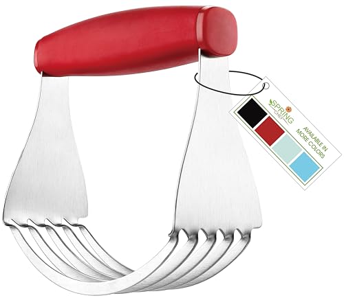 Spring Chef XL Pastry Blender, Durable Dough Blender For Baking - Red - color: Red, size: XL | Classic