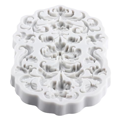 Baroque Style Fondant Mold Scroll Flower Lace Silicone Molds - color: Style ZN