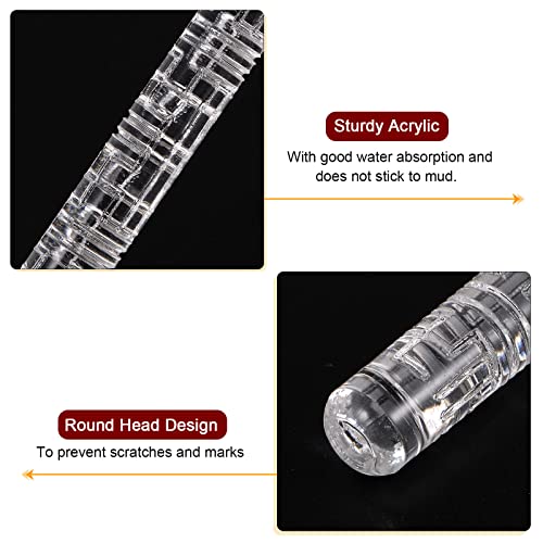 HARFINGTON Acrylic Embossed Rolling Pin 6.3 Inch Labyrinth 3D Pattern Acrylic Non-Stick Roller Fondant Embossing Clay Rolling Pin Textured for Baking Cookie Pastry Clay Dough - style: Labyrinth Pattern