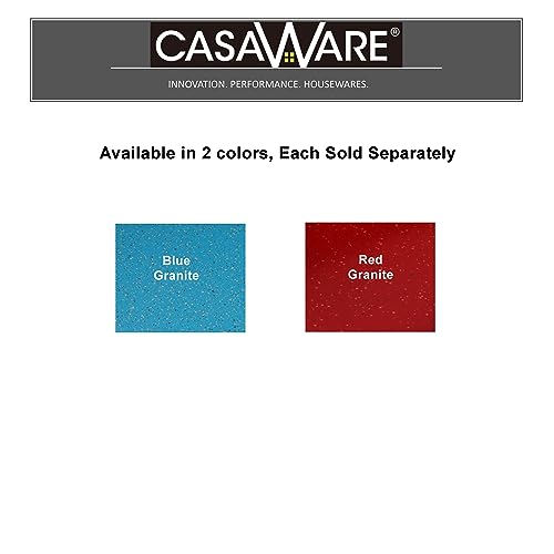 casaWare 3pc Multi-Size Cookie Sheet/Jelly Roll Pan Set (Red Granite)