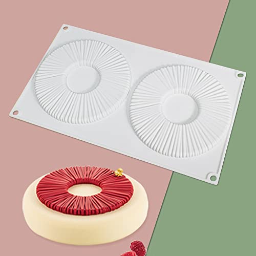 mostsom Silicone Donut Molds Non-Stick Donut Pan Food Grade Silicone Pans for Doughnut Baking (Doughnut I) - size: Doughnut I