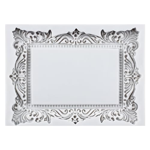 Photo Frame Cupcake Fondant Mold Crown Bow Silicone Mold Set of 5 - color: Style E