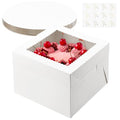 ZORRITA Cake Boxes, 10 x 10 x 8 Inches, 6 Pack