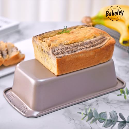 8x4 Inch Loaf Pan 2 Pack Nonstick Carbon Steel Pans for Banana Bread Baking - size: 9" 1.4Lb 2Pcs