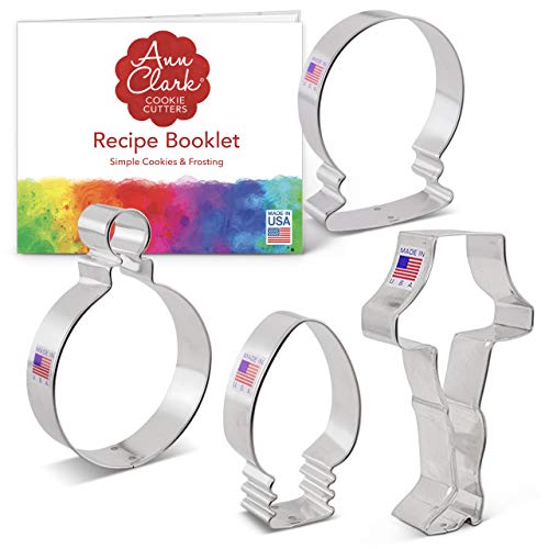 Ann Clark Christmas Cookie Cutter Set of 4, Made in USA