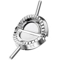 KAYCROWN 6 Inch Empanada Press, Stainless Steel Dumpling Maker Dough Cutter Dumpling Mold for Empanada, Dumpling, Ravioli, Pierogi, Turnovers, Calzone (XL: 6 inch) - size: X-Large 6 inches