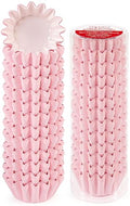 Caperci Heavy Duty Pink Mini Cupcake Liners Small Muffin Baking Cups 200pcs - color: Pink