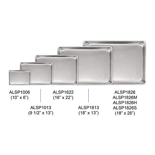 Excellante 9 1/2" X 13" Quarter Size Aluminum Sheet Pan, Comes In Each - size: 9.5 x 13 Inch, Not Perforated