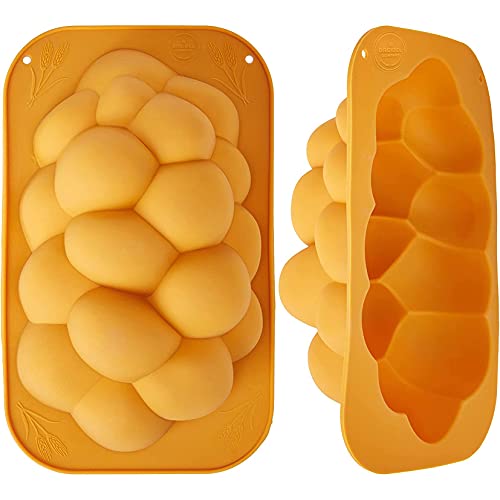 The Dreidel Company Silicone Challah Braid Bread Mold Bakeware, Perfect Kosher Challah Braided Baking Mold Pan, No Shaping Required - Medium (Single) - size: Single