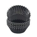 Standard Black Foil Cupcake Liners Muffin Baking Cups for Party and More, 100-Count - color: Black