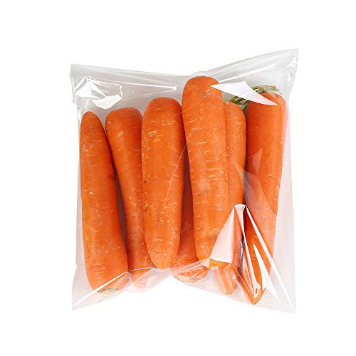 Brandon-super 100 Pcs Clear Flat Cello Cellophane Treat Bags Good for Bakery,Popcorn,Cookies,Candies,Dessert 1.2mil.Give Metallic Twist Ties! (9"x12") - size: 9 x 12 inches (Pack of 100)