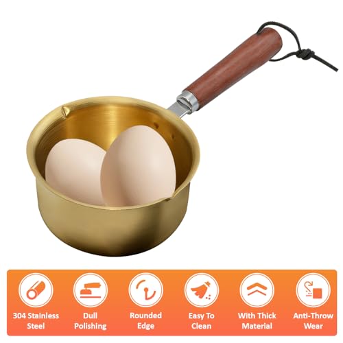 Mini Butter Warmer 2-Pack, 10 oz 304 Stainless Steel Saucepan