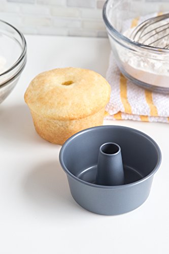 Fox Run Mini Angel Food Cake Pan, 3.75 x 3.75 x 1.75 inches, Metallic - size: 3.75 x 3.75 x 1.75 inches