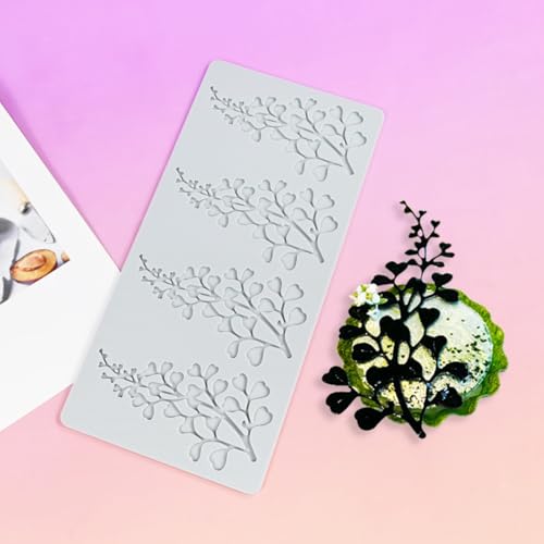 Silicone Fondant Leaf Mold, Polymer Clay Leaves Mold for Baking, Cake Decorating, Candy Making, DIY Crafts (A_ Leaves) - size: A_ Leaves