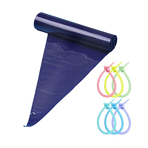 FantasyDay Disposable Large Piping Bags, 50Pcs 20 Inch Anti-Burst Pastry Bags Extra Thick Cake Decorating Bag with 6 Bag Ties- Tipless Icing Piping Bag for Cream Frosting Cookie Decoration Supplies
