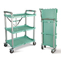 Olympia Tools 89-353 Pack N Roll Collapsible Service Cart, XL, 300LB Capacity, Teal - color: Teal, size: 300LB
