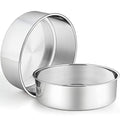 P&P CHEF 9.5 Inch Cake Pans Set, 2Pcs Stainless Steel Round Baking Pan - size: 9.5 Inch