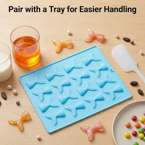 16 Cavity Mermaid Tails Silicone Candy Molds