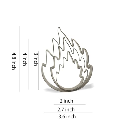 Keewah Fire Flame Cookie Cutter - 3 Piece - Stainless Steel