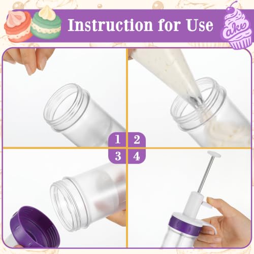 Cake Decorating Piping Kit with 7 Nozzles 3 Scrapers for Cupcake Appetizer