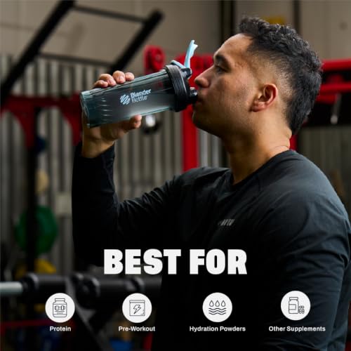 BlenderBottle ProSeries Tritan Shaker Bottle 28 oz Black/Blue - color: Black/Blue, size: 28 Ounces