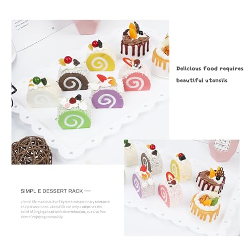 5 Pcs Cake Stand Set with 2 Tier Holders & 3 Appetizer Trays for Party