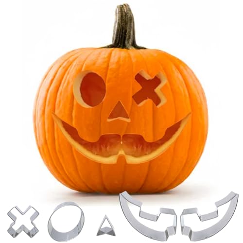 Pumpkin Carving Kit 22Pcs Stencils Tools Set Halloween Decoration - style: Pumpkin Carving Set