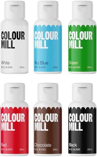 Colour Mill Oil Blend Food Coloring, Christmas Pack - color: Christmas 6 Pack