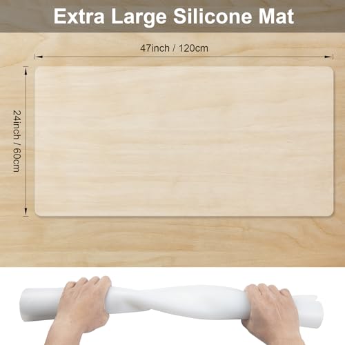 Silicone Protector Mat 47x24 Inch,White Translucent - color: White