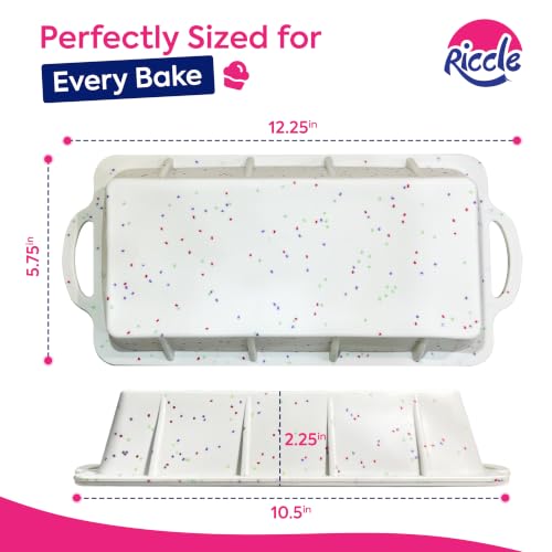 Silicone Bread Loaf Pan 2 Pc, 9.5x5 inch inch Banana Bread Loaf Pan