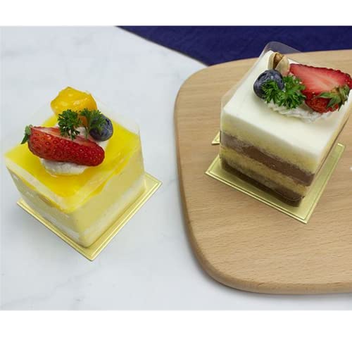 200Pcs Mini Cake Boards,Square Cake Bases,Dessert Displays Tray
