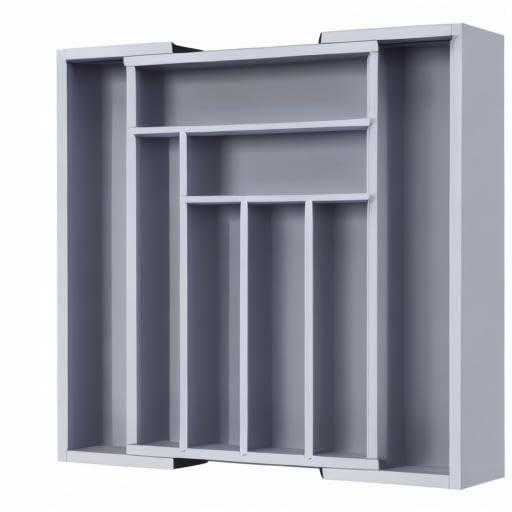 Pipishell Bamboo Expandable Silverware Drawer Organizer, Gray, Medium - color: Grey, size: Medium
