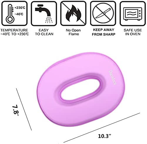 Ducodocu Large Silicone Number Cake Mould 3D Novelty Cake Pan DIY Baking Mold for Birthday Anniversary Number of 0 - size: 0