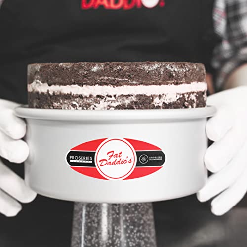 Fat Daddio's PCC-32SET Anodized Aluminum Round Cheesecake Pan with Removable Bottom, 3 x 2 inch, Set of 2 - size: 3 x 2 Inch, Set of 2, style: Sets