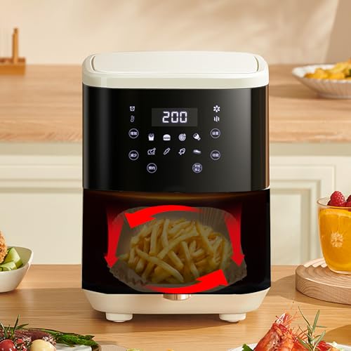 Air Fryer Liners Disposable Paper,100Pcs Airfryer Paper Liners,Non Stick Parchment Paper Liners,Food Grade Air Fryer Accessories for Microwave Oven Steamer 6.3inch Square - size: 6.3”Square