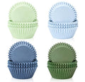 FYSUIMU 400 Pcs Sage Green Blue Cupcake Liner Paper Baking Cups Muffin Liner Cake Storage Container for Hole in One Baby Bridal Shower Wedding Birthday Party Supplies - color: Sage Green Blue