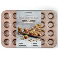 HAPPIELS 24 Cup Mini Muffin Pan Nonstick, PFOA & BPA Free - style: Mini Muffin Pan