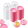 PRALB 100 Pack Mini Cupcake Boxes, Clear Dome Containers 2.75x2.75x2