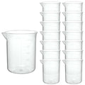 Plastic Measuring Cups, 100ml, Set of 15, for Liquid Measurement and Scientific Experiments - size: 100ML- 15pcs, style: 100ML