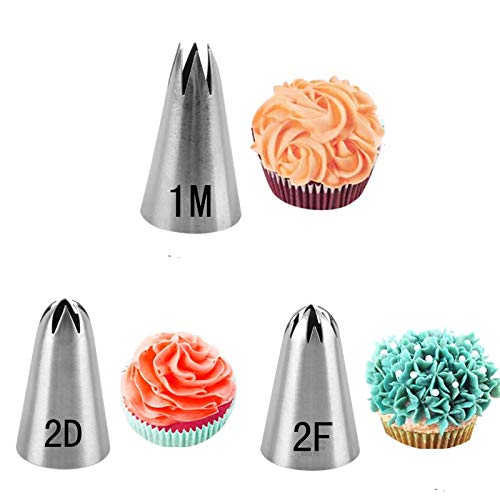 Symphony Wire Tips, Stainless Steel Icing Piping Nozzles For Pastry Fondant Tools (grass & flower) - color: Grass & Flower